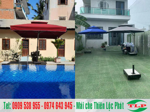 Mẫu Dù Lệch Tâm Ngoài Trời: Tiêu Chuẩn Chất Lượng và Độ Bền 3 giá dù lệch tâm ngoài trời